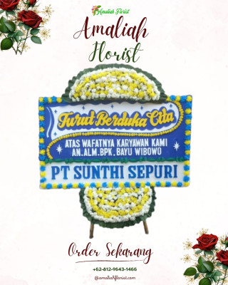 Papan Bunga Duka di Lamper Lor