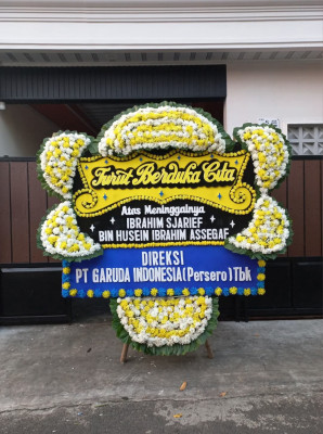 Papan Bunga Duka di Lamper Lor