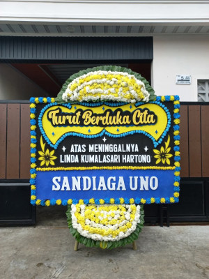 Papan Bunga Duka di Lamper Lor